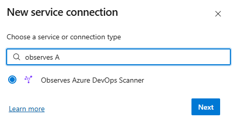 Create Service Connection